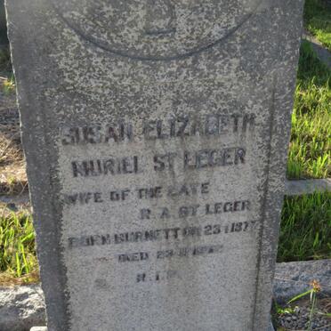 ST. LEGER Susan Elizabeth Muriel nee BURNETT 1877-1962