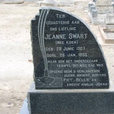 SWART Jeanne nee KOEN 1927-1953