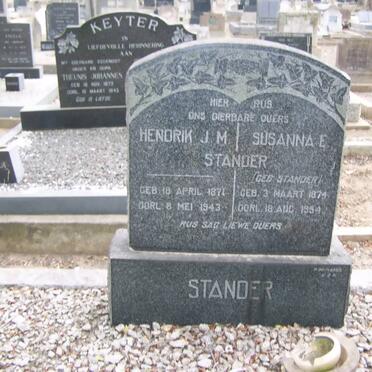 STANDER Hendrik J.M. 1871-1943 &amp; Susanna E. STANDER 1874-1954