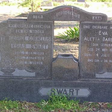 SWART George Cornelius Esias 1880-1948 &amp; Eva Aletta Barbara GERICKE 1884-1967