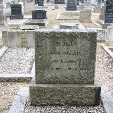 STEMMET Maria Elizabeth nee BADENHORST 1874-1941