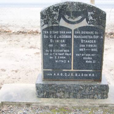 STANDER Barend Jacobus 186?-1937 &amp; Margaretha Sophia VISSER 1857-1925