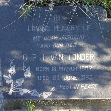 TONDER C.P.J., van 1897-1963