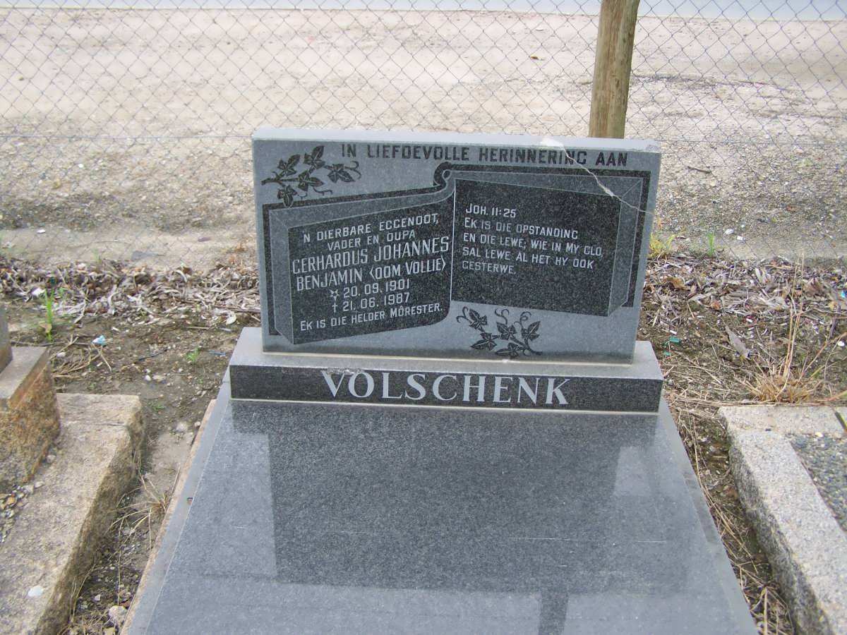 VOLSCHENK Gerhardus Johannes Benjamin 1901-1987