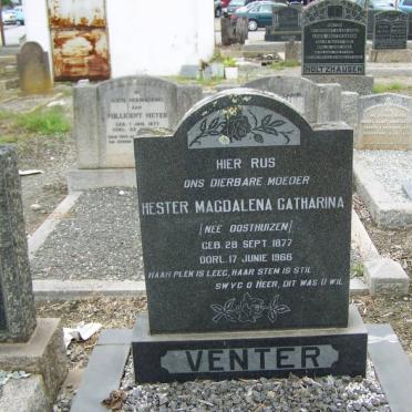 VENTER Hester Magdalena Catharina nee OOSTHUIZEN 1877-1966