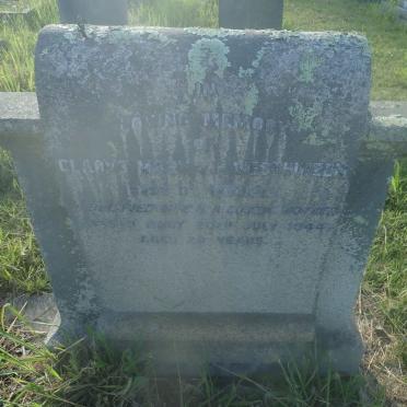 WESTHUIZEN Gladys Mary, v.d. nee DE REUCK -1944
