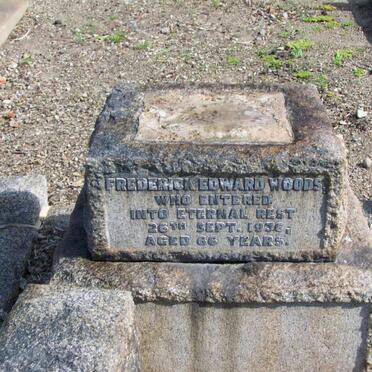 WOODS Frederick Edward -1936