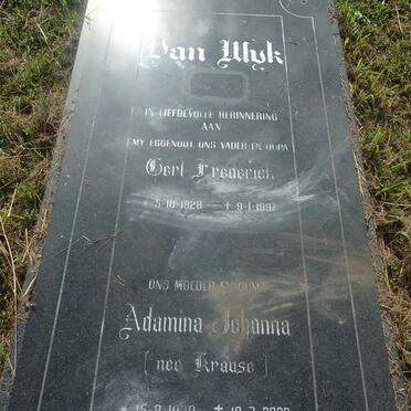 WYK Gert Frederick, van 1928-1997 &amp; Adamina Johanna KRAUSE 1930-2022