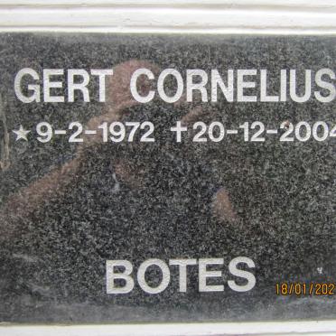 BOTES Gert Cornelius 1972-2004