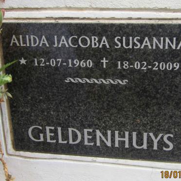 GELDENHUYS Alida Jacoba Susanna 1960-2009