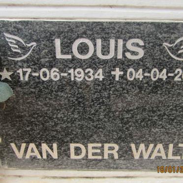 WALT Louis, van der 1934-2006