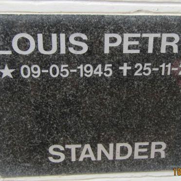 STANDER Louis Petrus 1945-2005