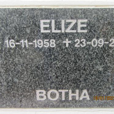 BOTHA Elize 1958-2005