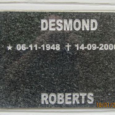 ROBERTS Desmond 1948-2006