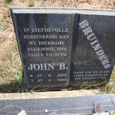 BRUINDERS John B. 1931-1995