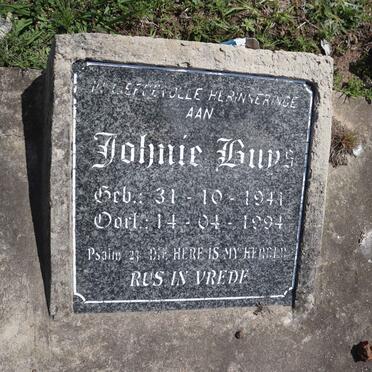 BUYS Johnie 1941-1994