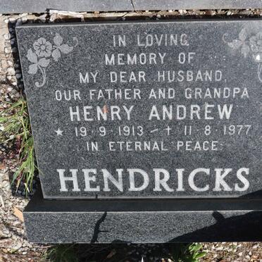 HENDRICKS Henry Andrew 1913-1977