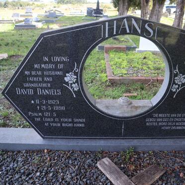 HANS David Daniels 1923-1990 & Aletta W.C. 1931-2011