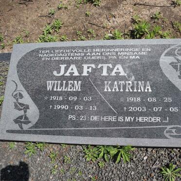 JAFTA Willem 1918-1990 & Katrina 1918-2003