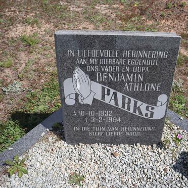 PARKS Benjamin Athlone 1932-1994