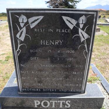 POTTS Henry 1926-1986