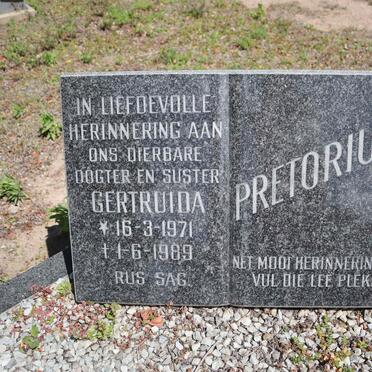 PRETORIUS Gertruida 1971-1989