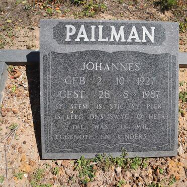 PAILMAN Johannes 1927-1987
