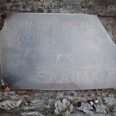 SAAIMAN Daniel 1885-1975 & Dinah 188?-196?