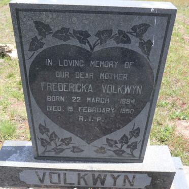 VOLKWYN Fredericka 1884-1950