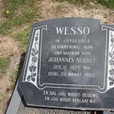 WESSO Johannes Aubrey 1911-1985