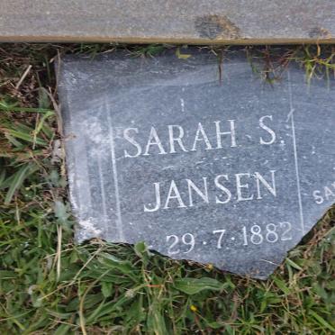 JANSEN Sarah S. 1882-