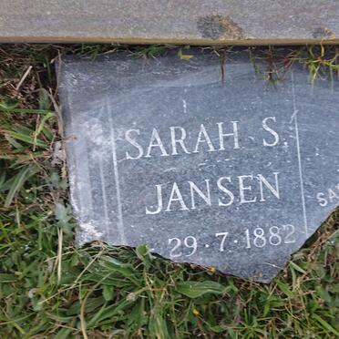 JANSEN Sarah S. 1882-