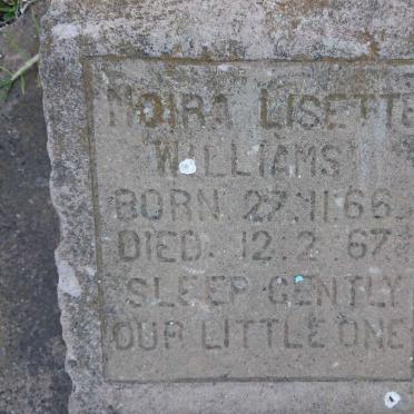 WILLIAMS Moira Lisette 1966-1967