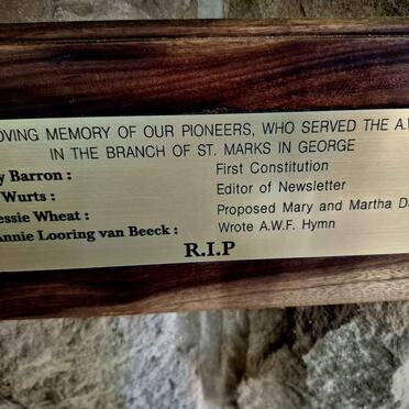 BARRON Kay :: WURTS C. :: WHEAT Jessie :: VAN BEECK Annie Looring