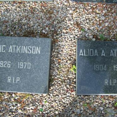 ATKINSON Eric 1926-1970 &amp; Alida A. 1904-1978