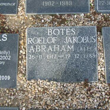 BOTES Roelof Jakobus Abraham 1912-1988