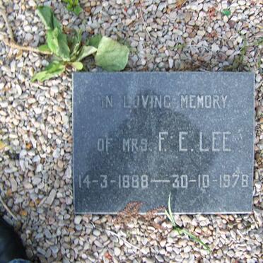 LEE F.E. 1888-1978