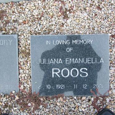 ROOS Juliana Emanuella 1921-2001