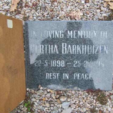 BARKHUIZEN Bertha 1898-19??