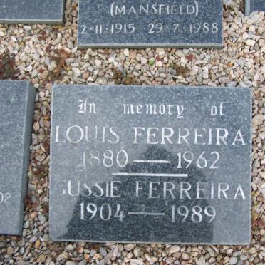 FERREIRA Louis 1880-1962 &amp; Gussie 1904-1989
