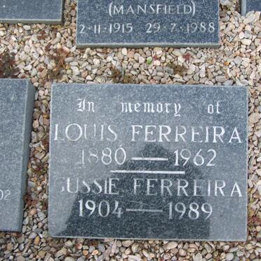 FERREIRA Louis 1880-1962 &amp; Gussie 1904-1989