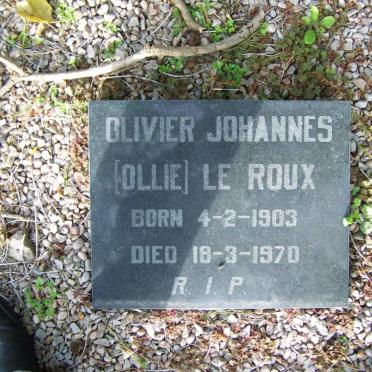 ROUX Olivier Johannes, Le 1903-1970