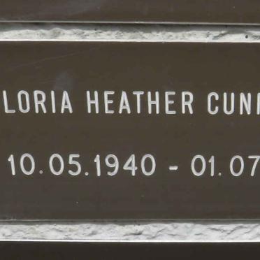 CUNNINGHAM Gloria Heather 1940-2008