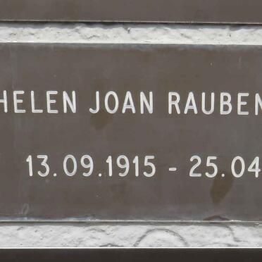 RAUBENHEIMER Helen Joan 1915-2007