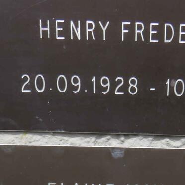 FREDERICKS Henry 1928-2017