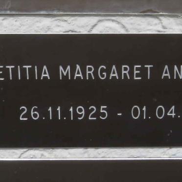 ANDERSON Letitia Margaret 1925-2018