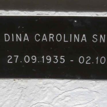 SNYDERS Dina Carolina 1935-2020