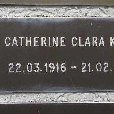 KELLY Catherine Clara 1916-2002