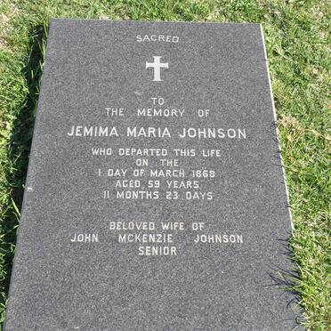 JOHNSON Jemima Maria -1868