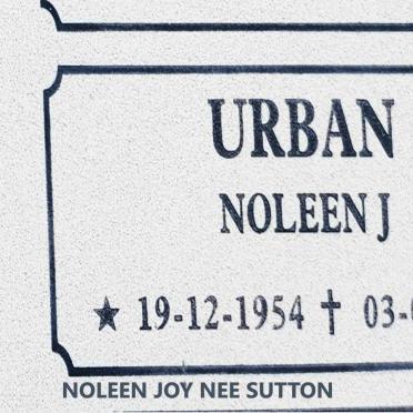 URBAN Noleen Joy nee SUTTON 1954-2015